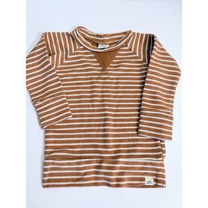 Lulu and Roo Mustard Stripe Crew Neck Sweatshirt 12-18 Months